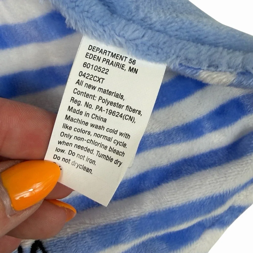 Puppy Dog Lovey Security Blanket Dept 56 Soft Baby Gift Puppy Love Stuffy Blue